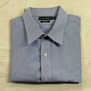 Lauren Ralph‎ Lauren Dress Shirt 18 34/35 Blue Pinstripe Long Sleeve Button Down